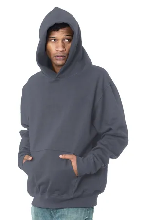 Bayside Mens Sniper Hooded Sweatshirt Hoodie w/ Pouch Pocket - Dark Grey