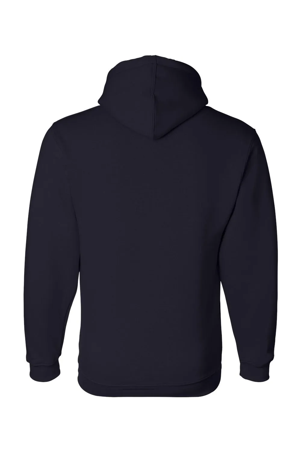 Bayside Mens USA Made Hooded Sweatshirt Hoodie w/ Pouch Pocket - Navy Blue