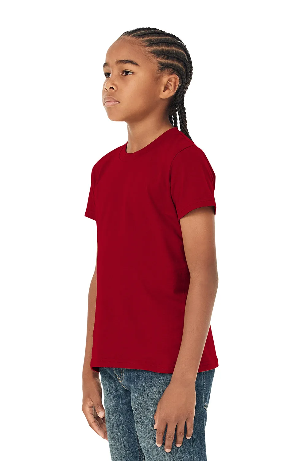 Bella   Canvas Youth Jersey Short Sleeve Crewneck T-Shirt - Red