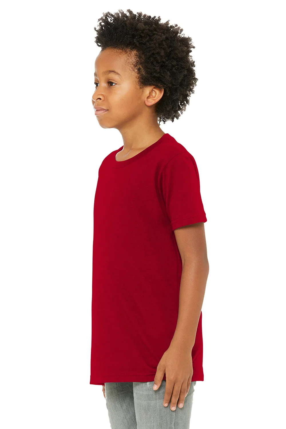 Bella   Canvas Youth Jersey Short Sleeve Crewneck T-Shirt - Red