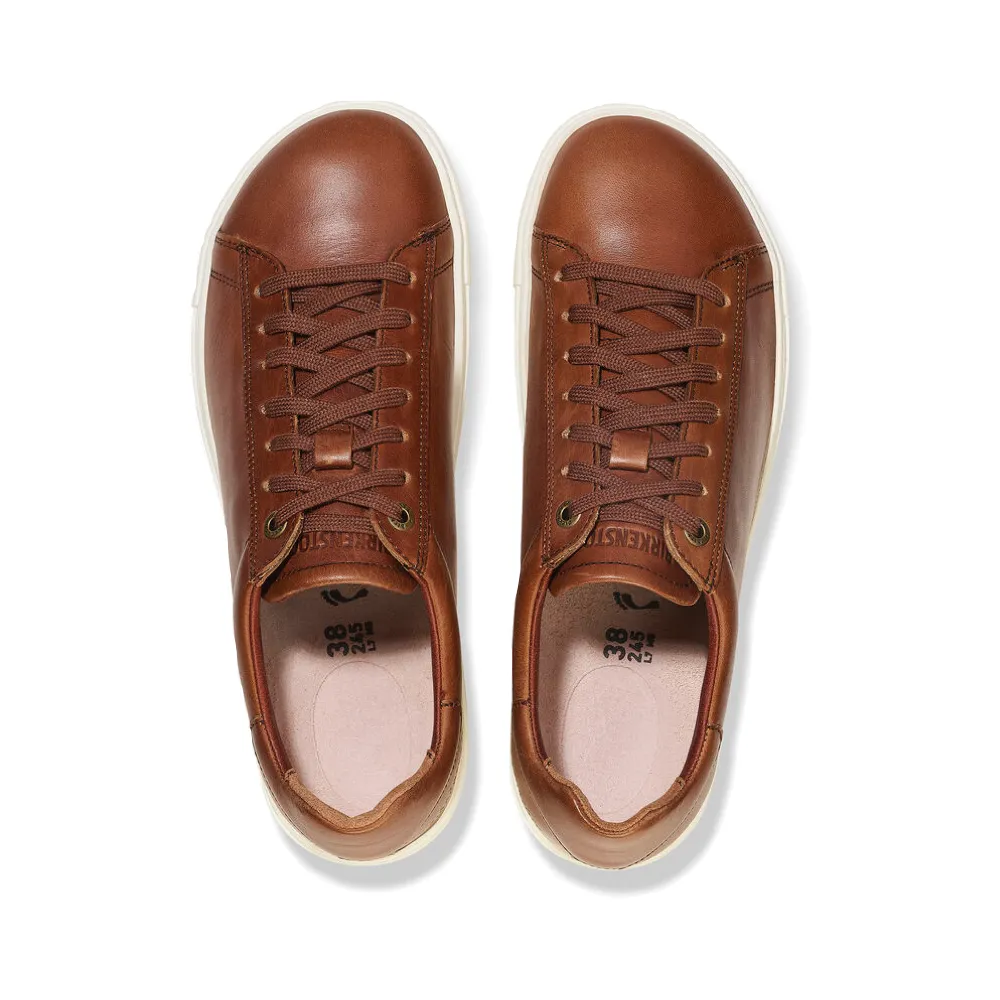 Birkenstock Men's Bend Low Leather Sneaker in Cognac