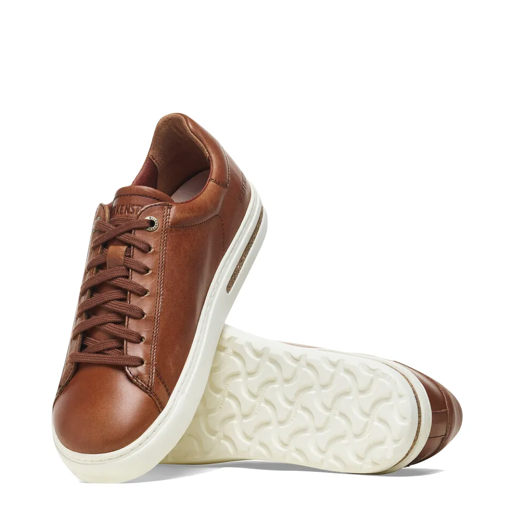 Birkenstock Men's Bend Low Leather Sneaker in Cognac