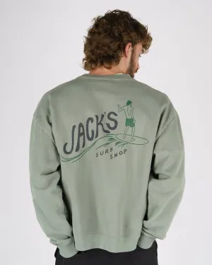 Bobber Heavyweight Crewneck - Sage