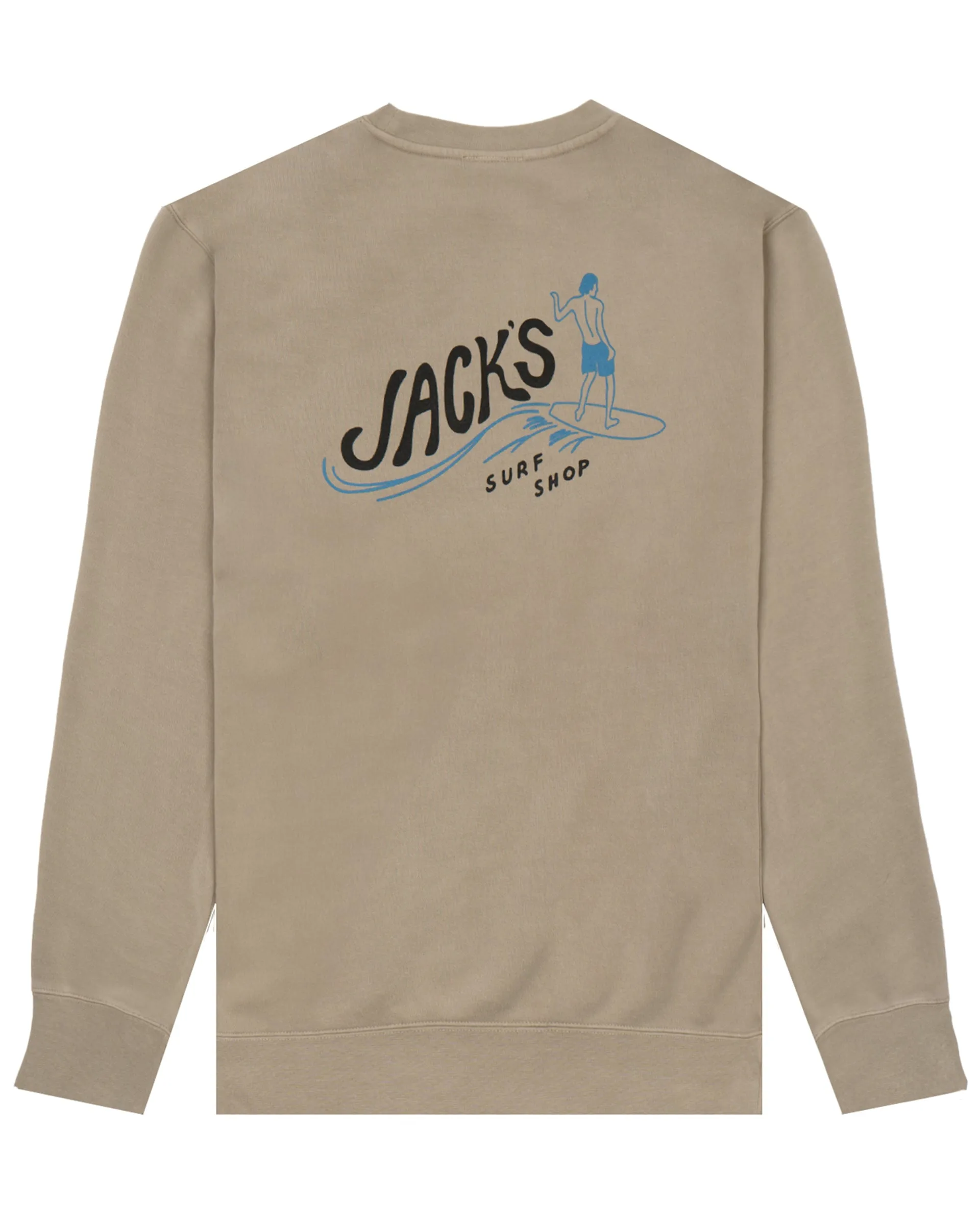 Bobber Pigment Dye Crewneck Sweatshirt - Pigment Sand Stone