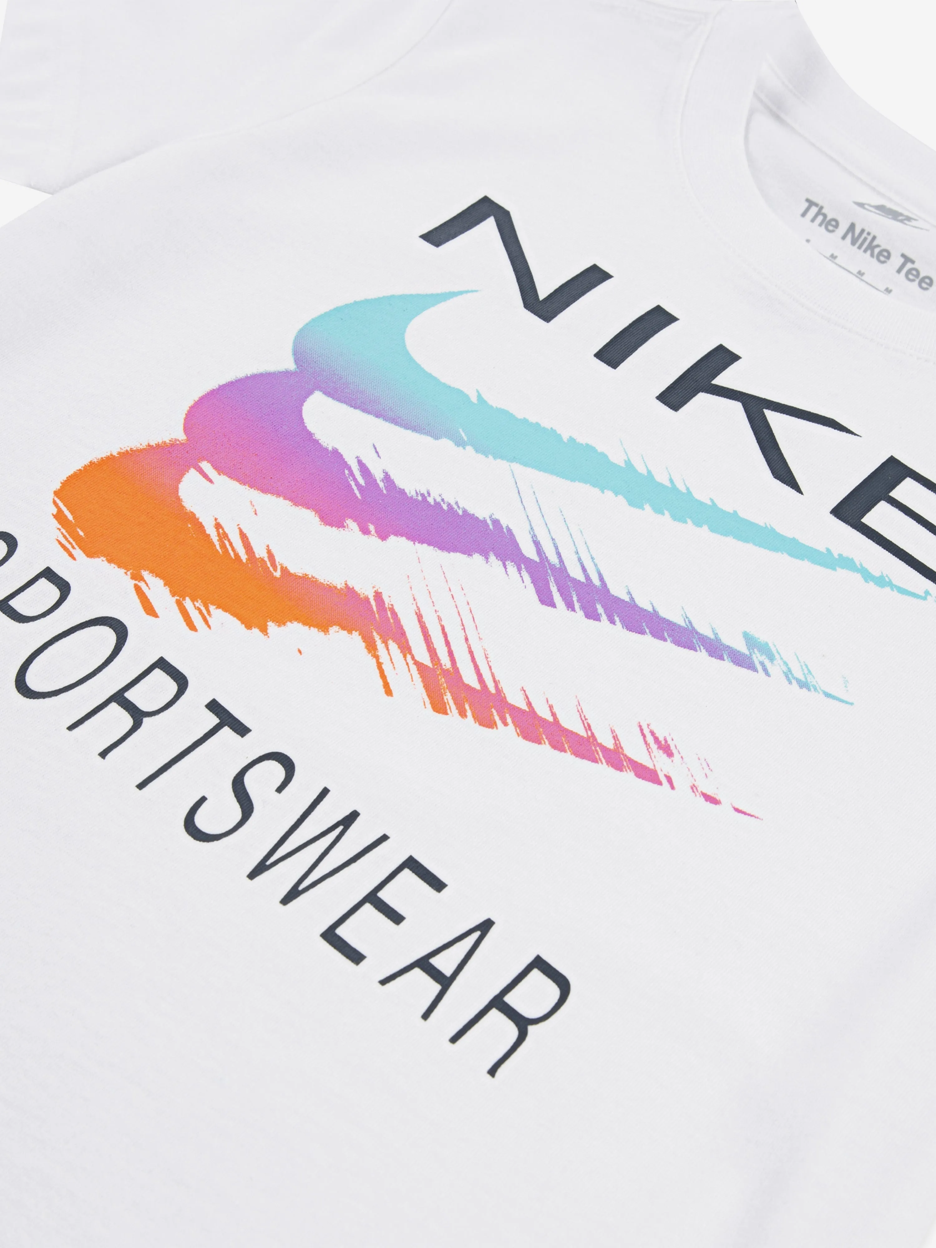 Boys Sportswear Swoosh T-Shirt in White