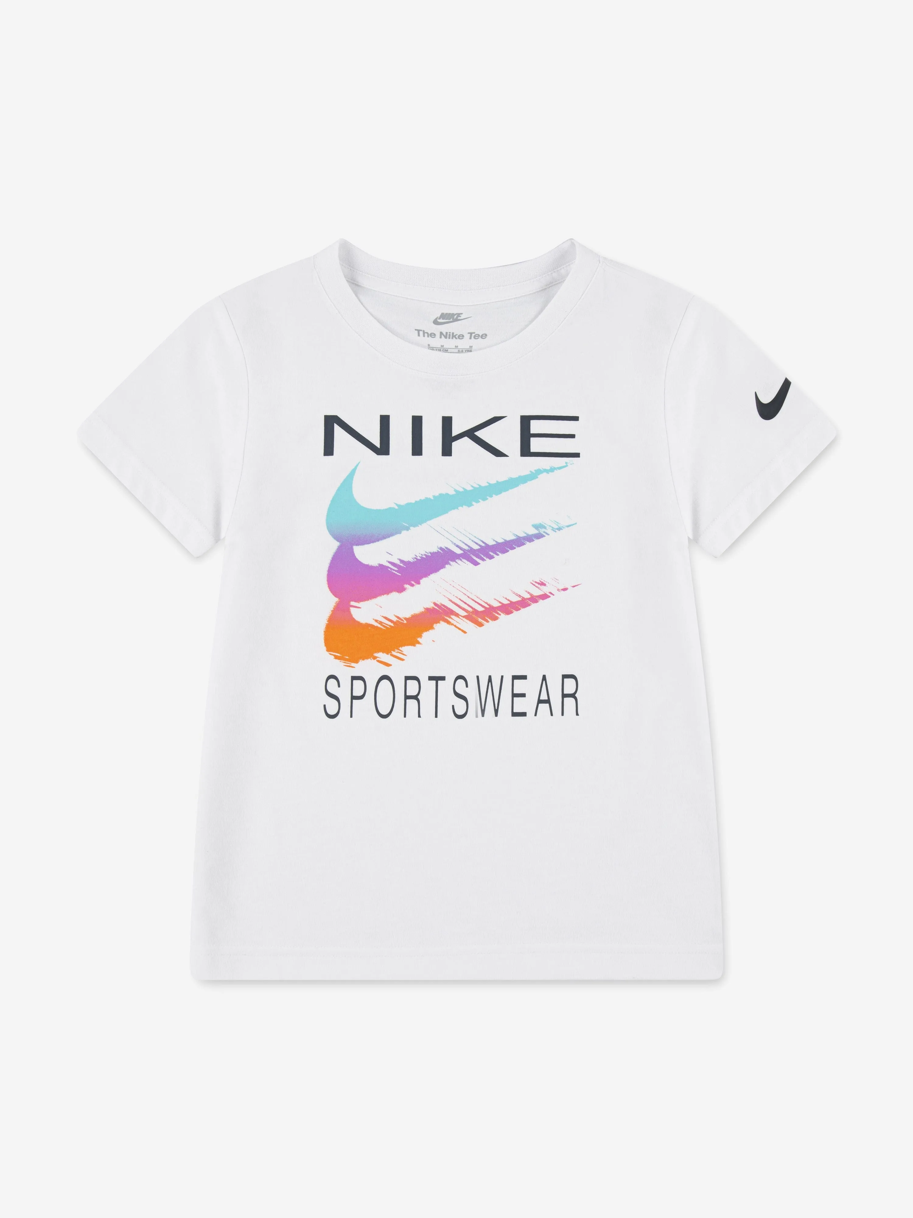 Boys Sportswear Swoosh T-Shirt in White