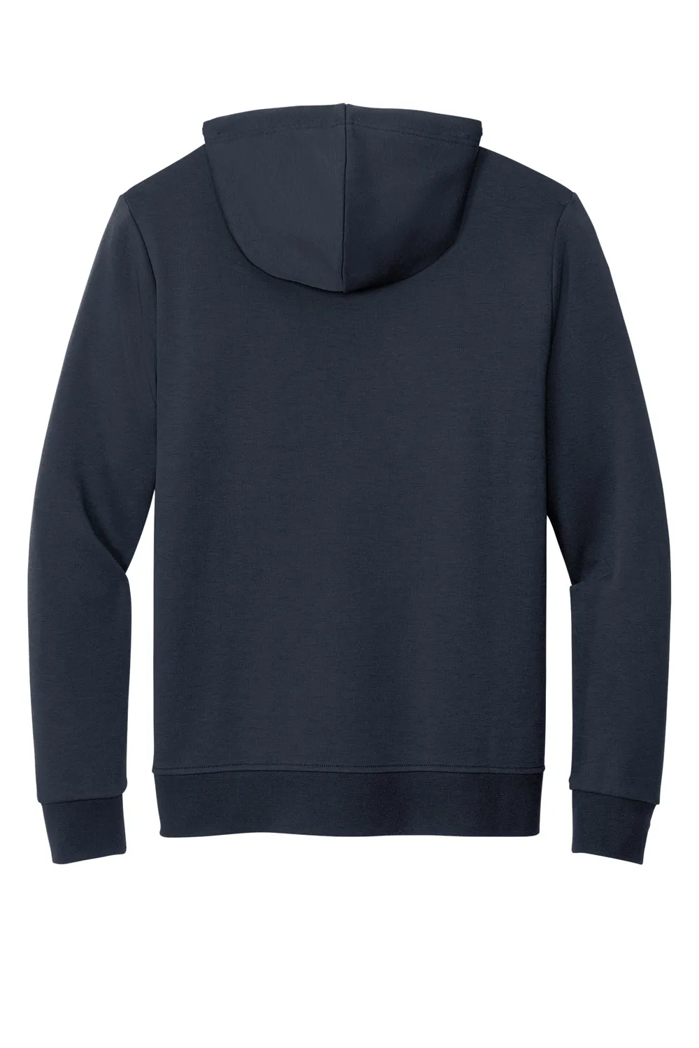 Brooks Brothers Mens Double Knit Full Zip Hooded Sweatshirt Hoodie w/ Pockets - Night Navy Blue