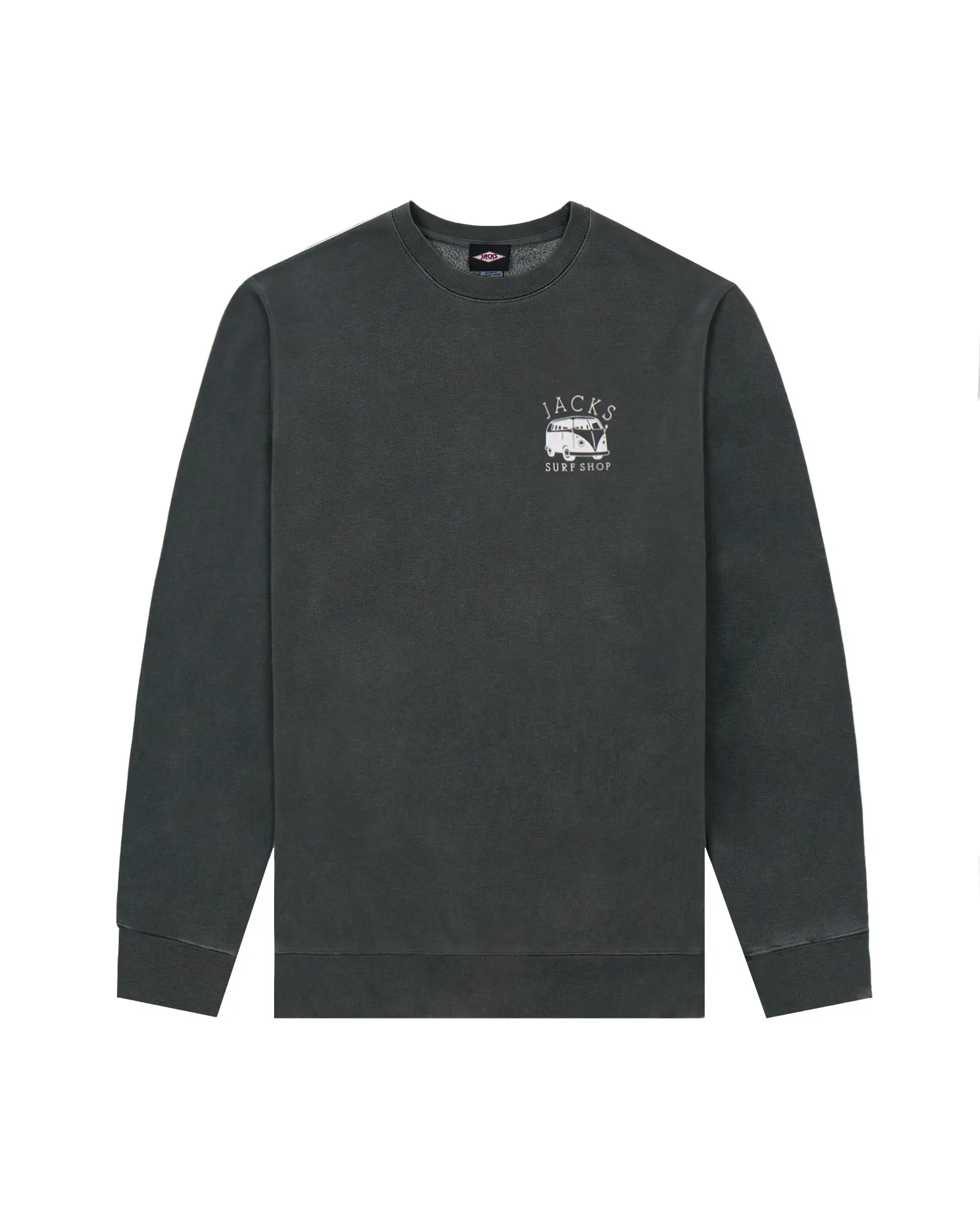 Bus Stop Pigment Crewneck Sweatshirt - Pigment Black