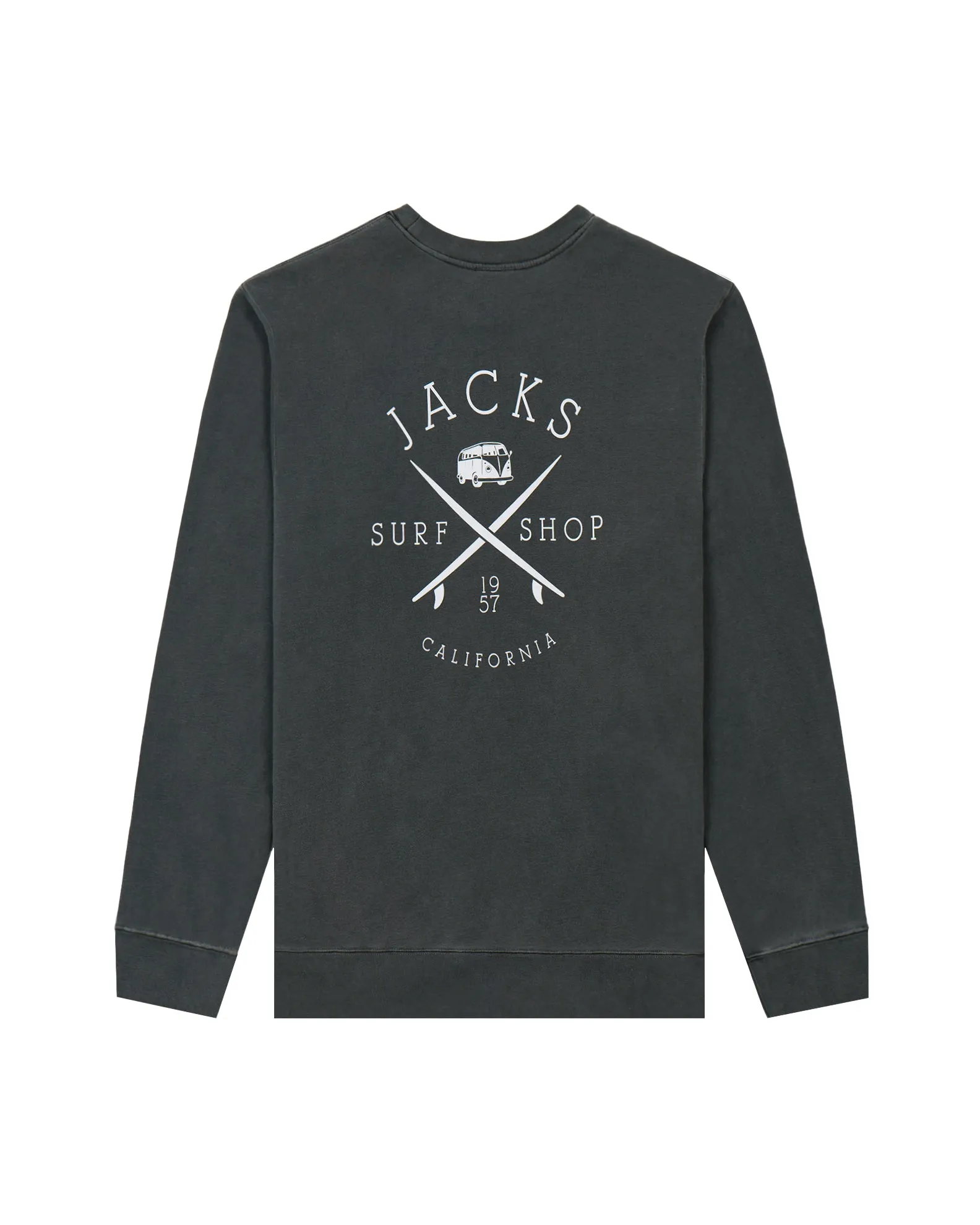 Bus Stop Pigment Crewneck Sweatshirt - Pigment Black