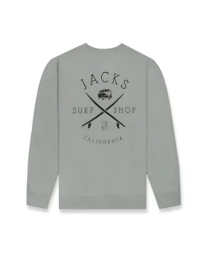 Bus Stop Pigment Crewneck Sweatshirt - Pigment Sage