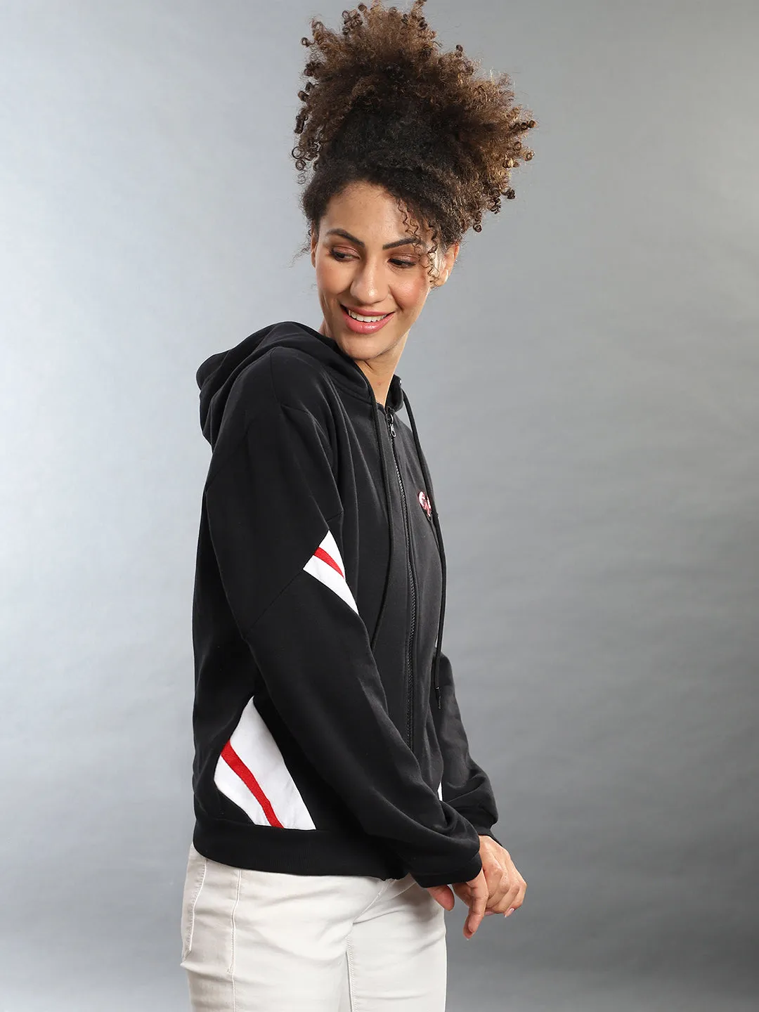 Campus Sutra Women Self Design Stylish Casual Sweatshirts