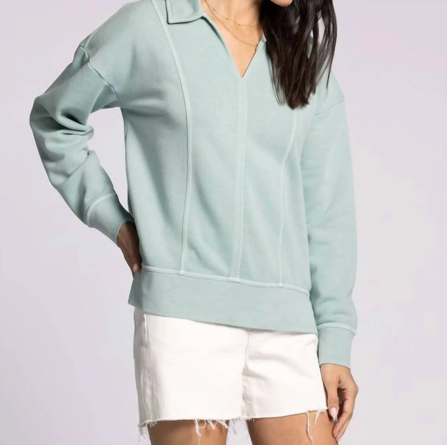 Capri Sweatshirt In Blue Surf