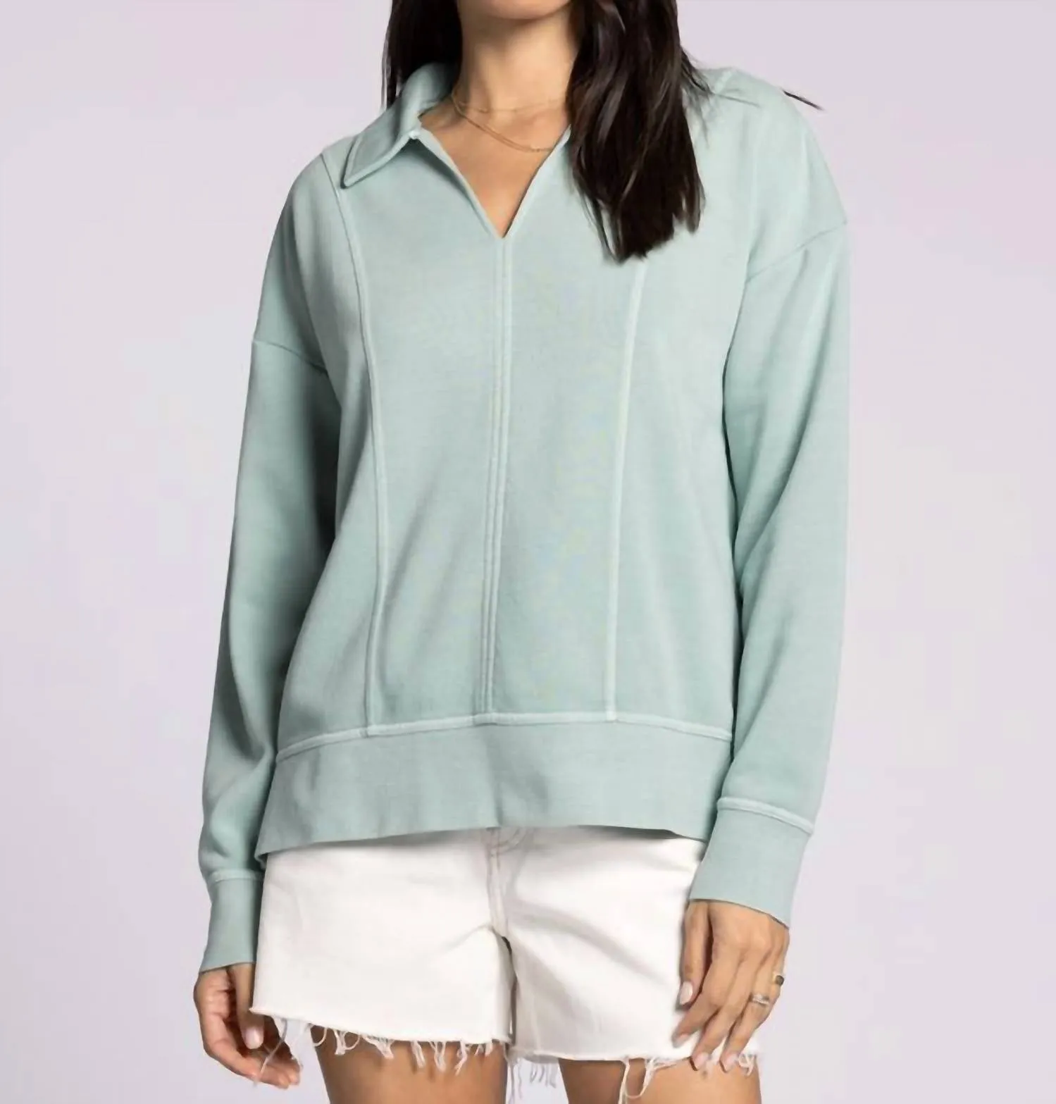 Capri Sweatshirt In Blue Surf