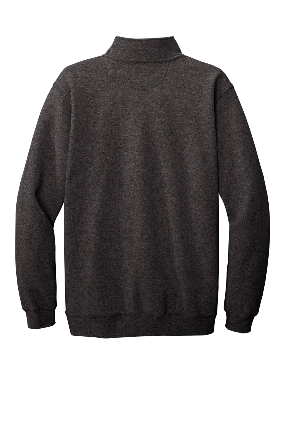 Carhartt Mens 1/4 Zip Sweatshirt w/ Pouch Pocket - Heather Carbon Grey