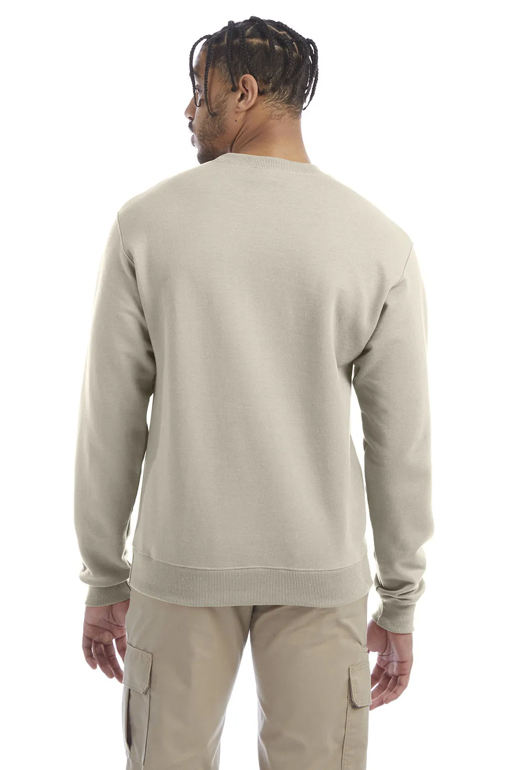 Champion Mens Double Dry Eco Moisture Wicking Fleece Crewneck Sweatshirt - Sand