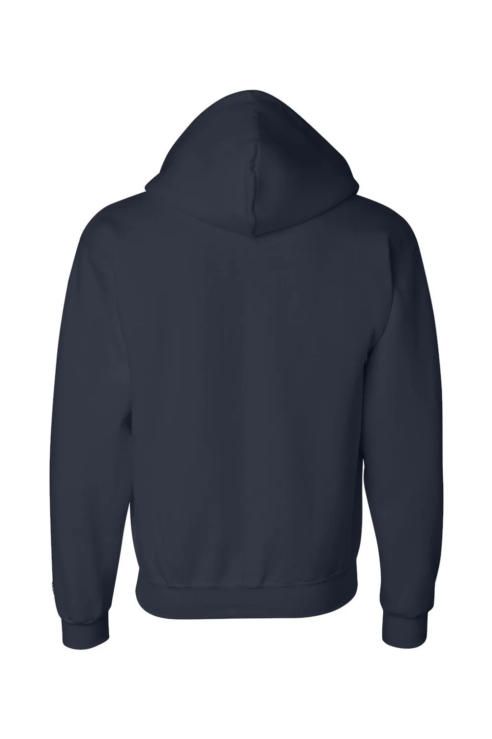 Champion Mens Double Dry Eco Moisture Wicking Fleece Full Zip Hooded Sweatshirt Hoodie w/ Pockets - Navy Blue
