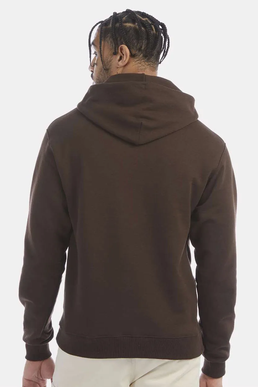 Champion Mens Double Dry Eco Moisture Wicking Fleece Hooded Sweatshirt Hoodie w/ Pouch Pocket - Chocolate Brown