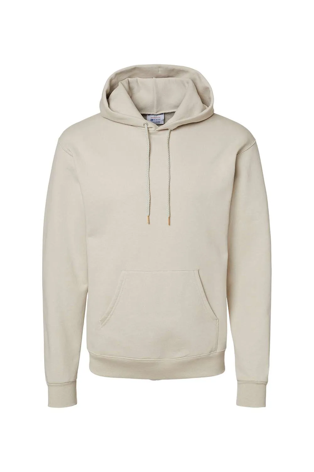 Champion Mens Double Dry Eco Moisture Wicking Fleece Hooded Sweatshirt Hoodie w/ Pouch Pocket - Sand