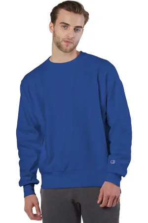 Champion Mens Shrink Resistant Crewneck Sweatshirt - Athletic Royal Blue