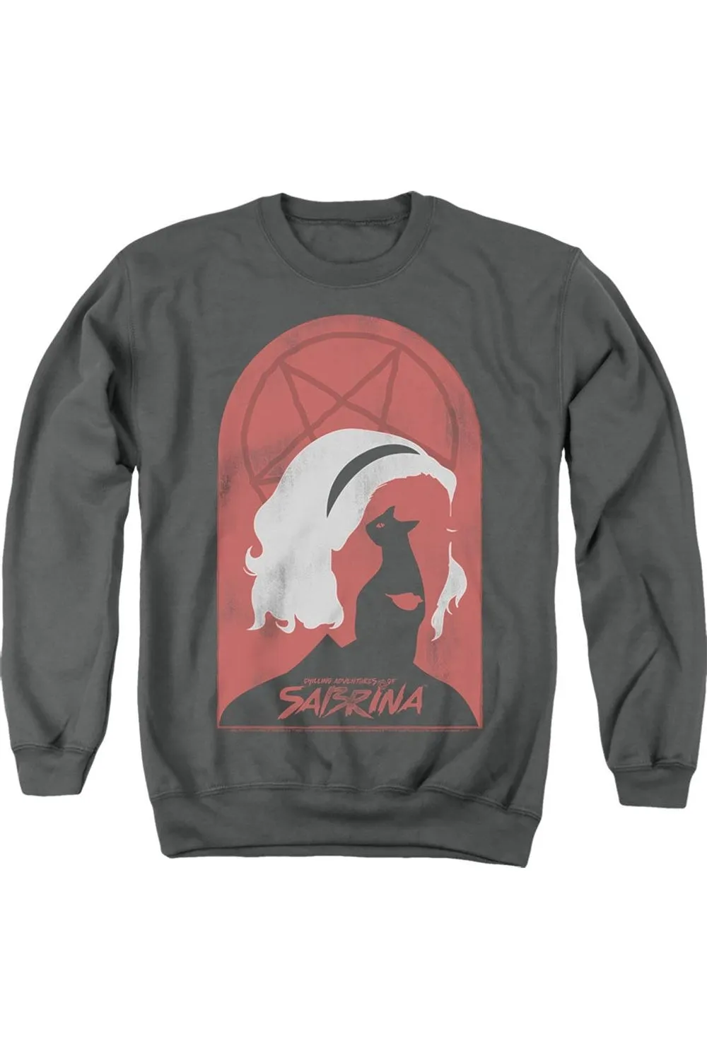 Chilling Adventures Of Sabrina Sabrina And Salem Adult Crewneck Sweatshirt