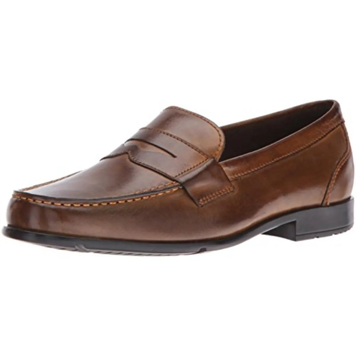 Classic Mens Leather Slip On Penny Loafers