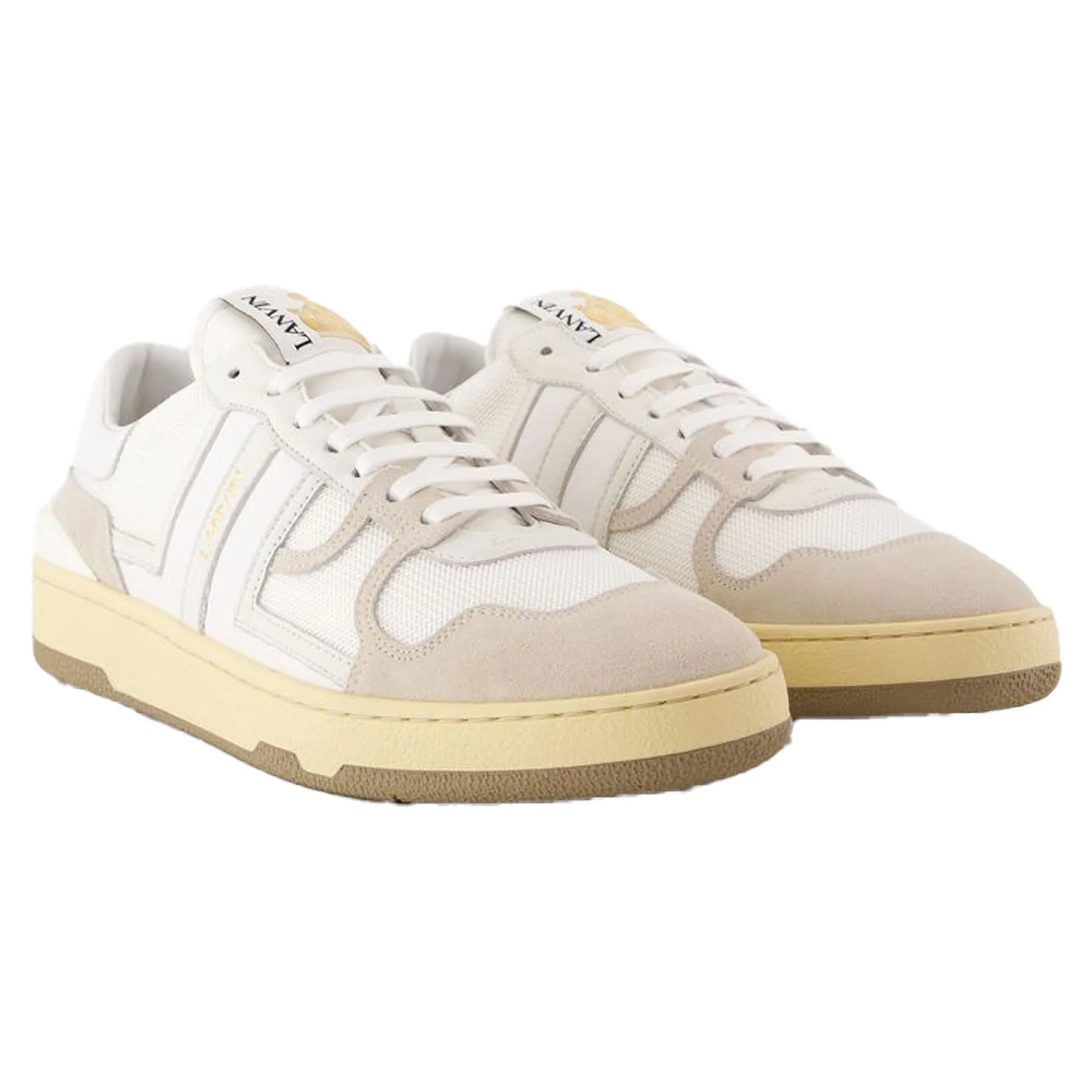 Clay Sneakers - Lanvin - Leather - White