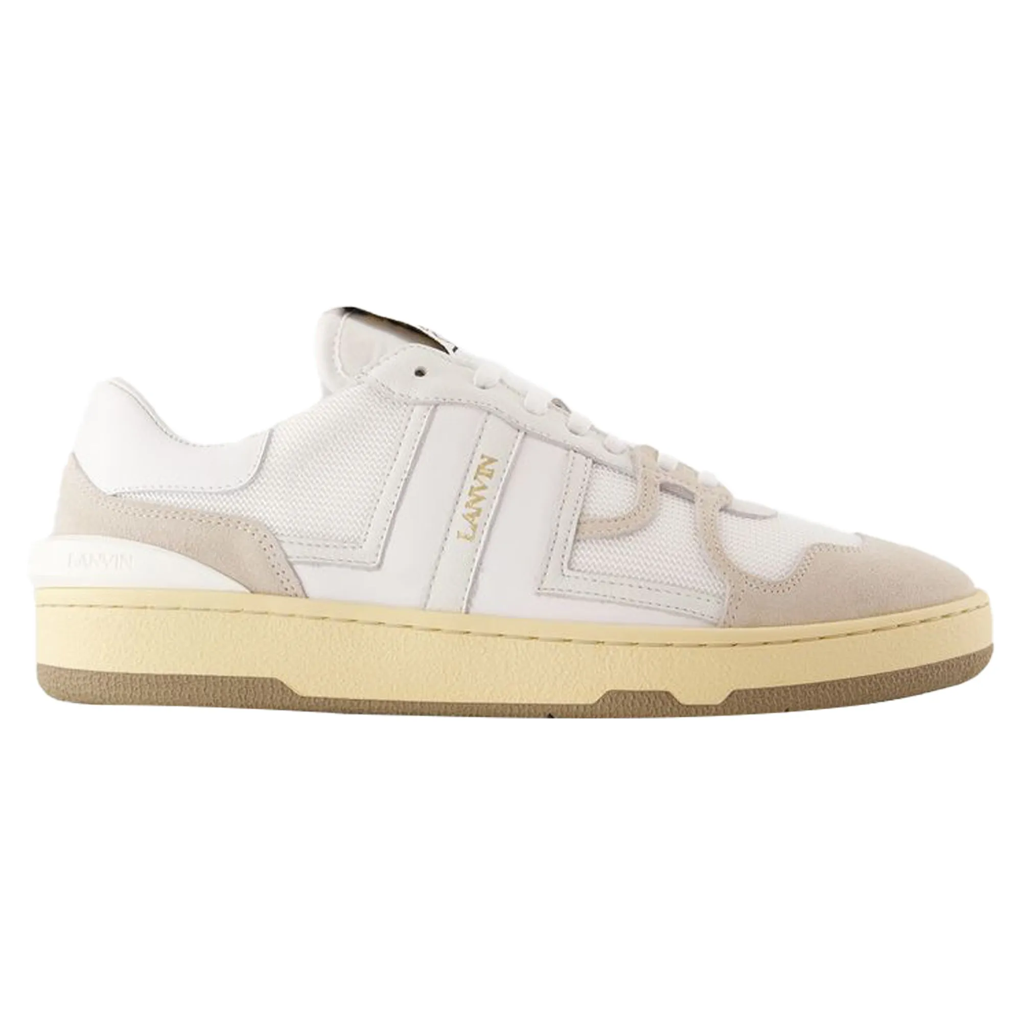 Clay Sneakers - Lanvin - Leather - White