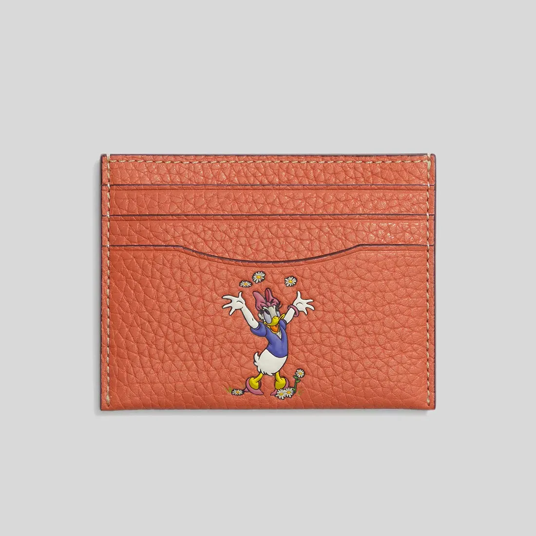 Coach Bags COACH Disney X Coach Card Case In Regenerative Leather Burnt Coral Multi CG971