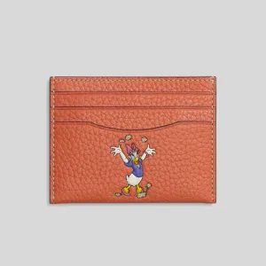 Coach Bags COACH Disney X Coach Card Case In Regenerative Leather Burnt Coral Multi CG971