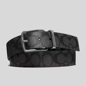 Coach Bags COACH Harness Buckle Cut To Size Reversible Belt, 38 Mm Charcoal/Black CQ022