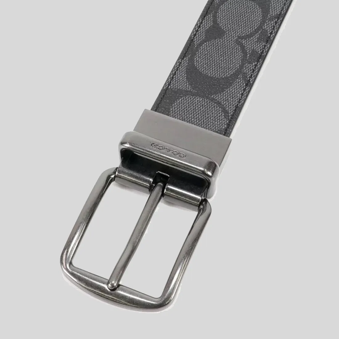 Coach Bags COACH Harness Buckle Cut To Size Reversible Belt, 38 Mm Charcoal/Black CQ022