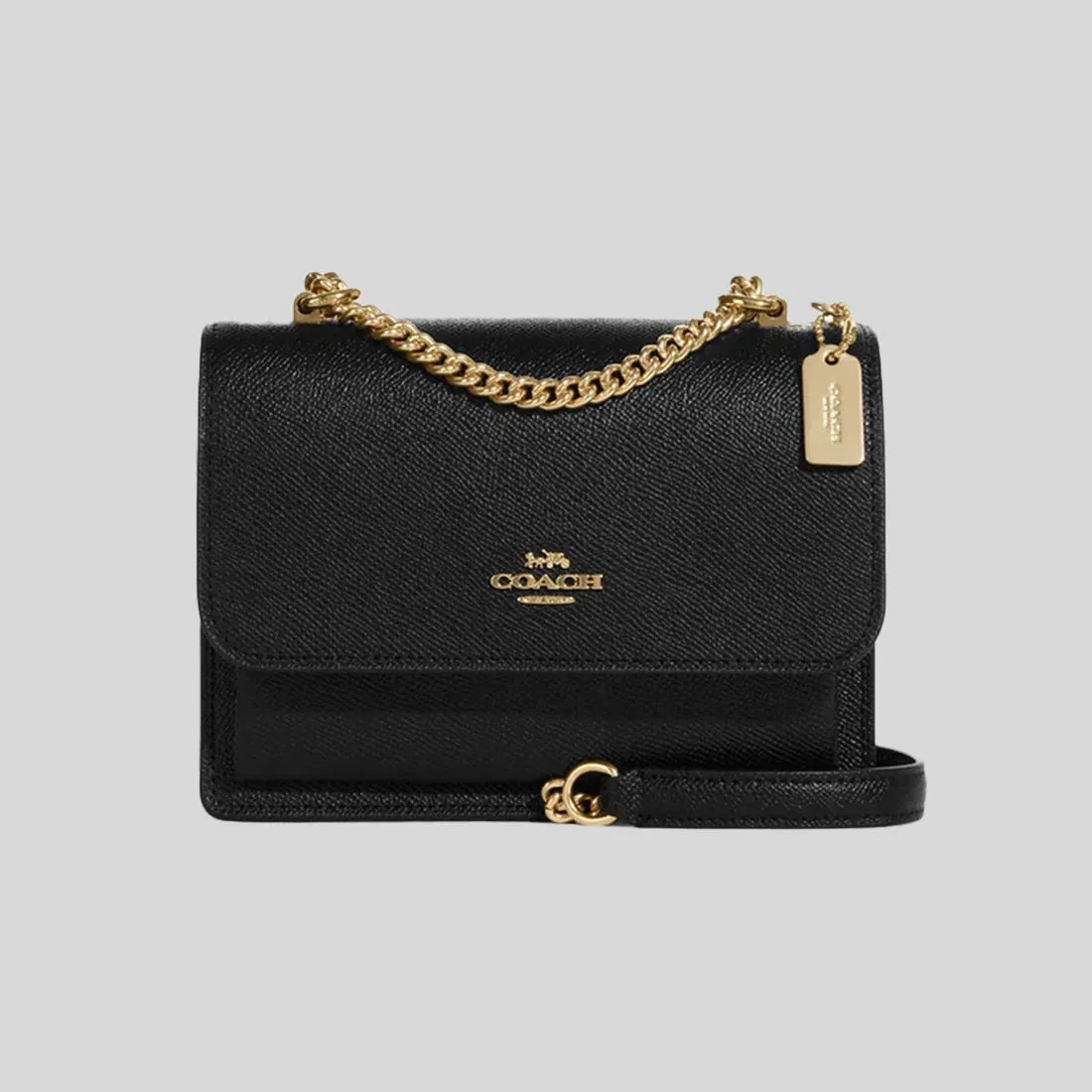 Coach Crossbody Bag COACH Crossgrain Leather Mini Klare Crossbody Bag Black C9949