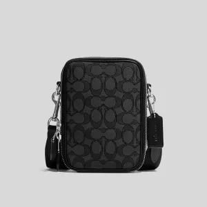 Coach Crossbody Bag COACH Stanton Crossbody In Signature Jacquard Black CH097