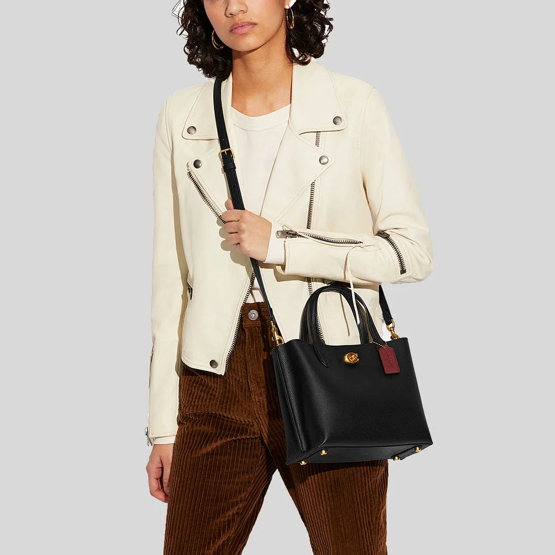 Coach Crossbody Bag COACH Willow Tote 24 Black C8869