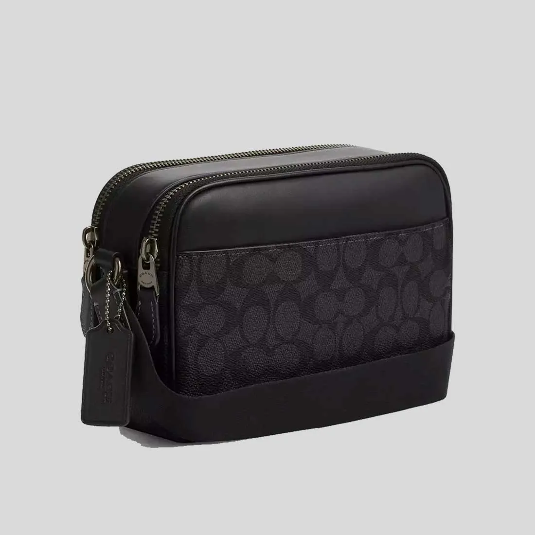 coach Handbags COACH Graham Crossbody Bag In Signature Canvas Charcoal/Black CV921