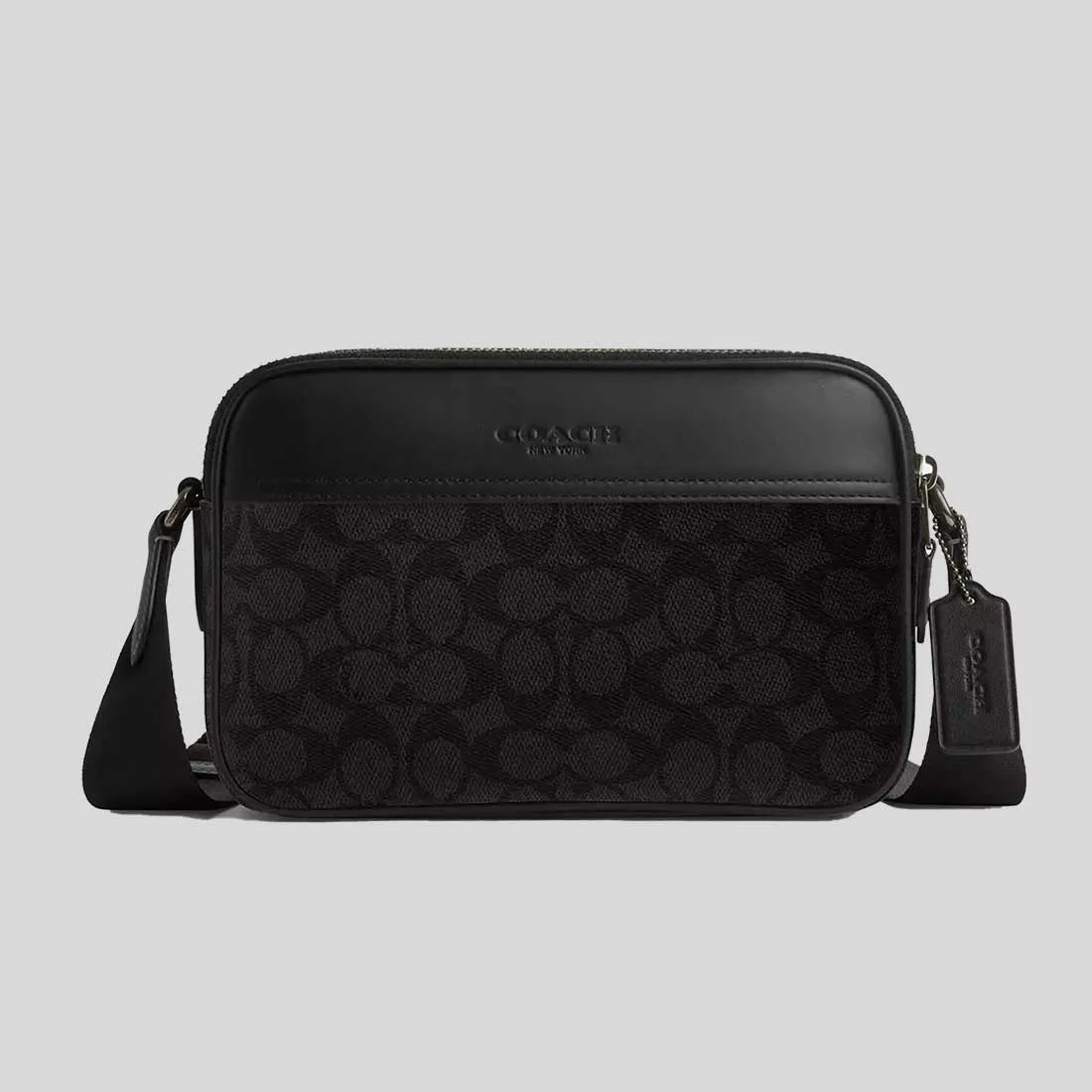 coach Handbags COACH Graham Crossbody Bag In Signature Canvas Charcoal/Black CV921