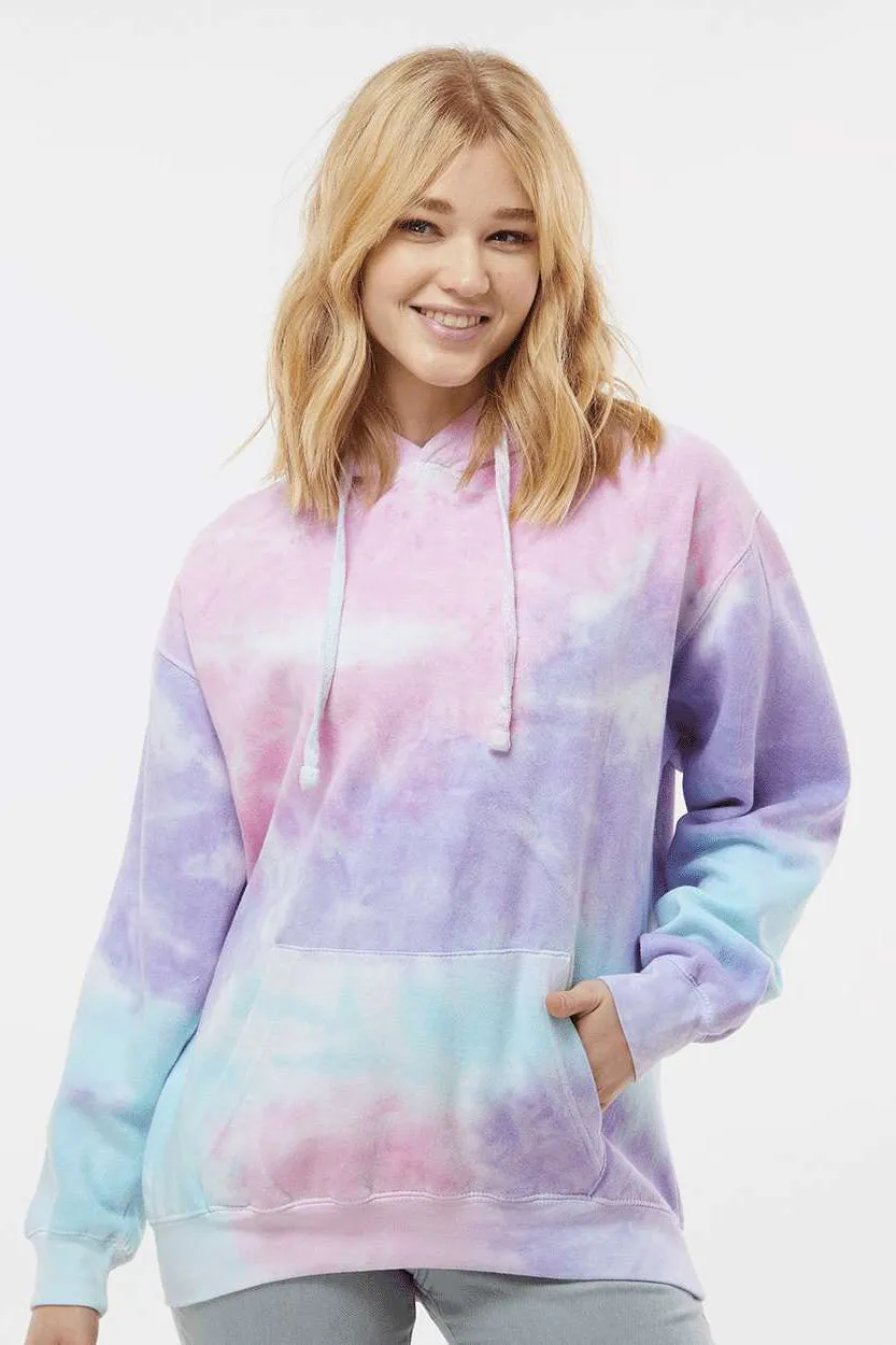 Colortone Mens Hooded Sweatshirt Hoodie w/ Pouch Pocket - Cotton Candy