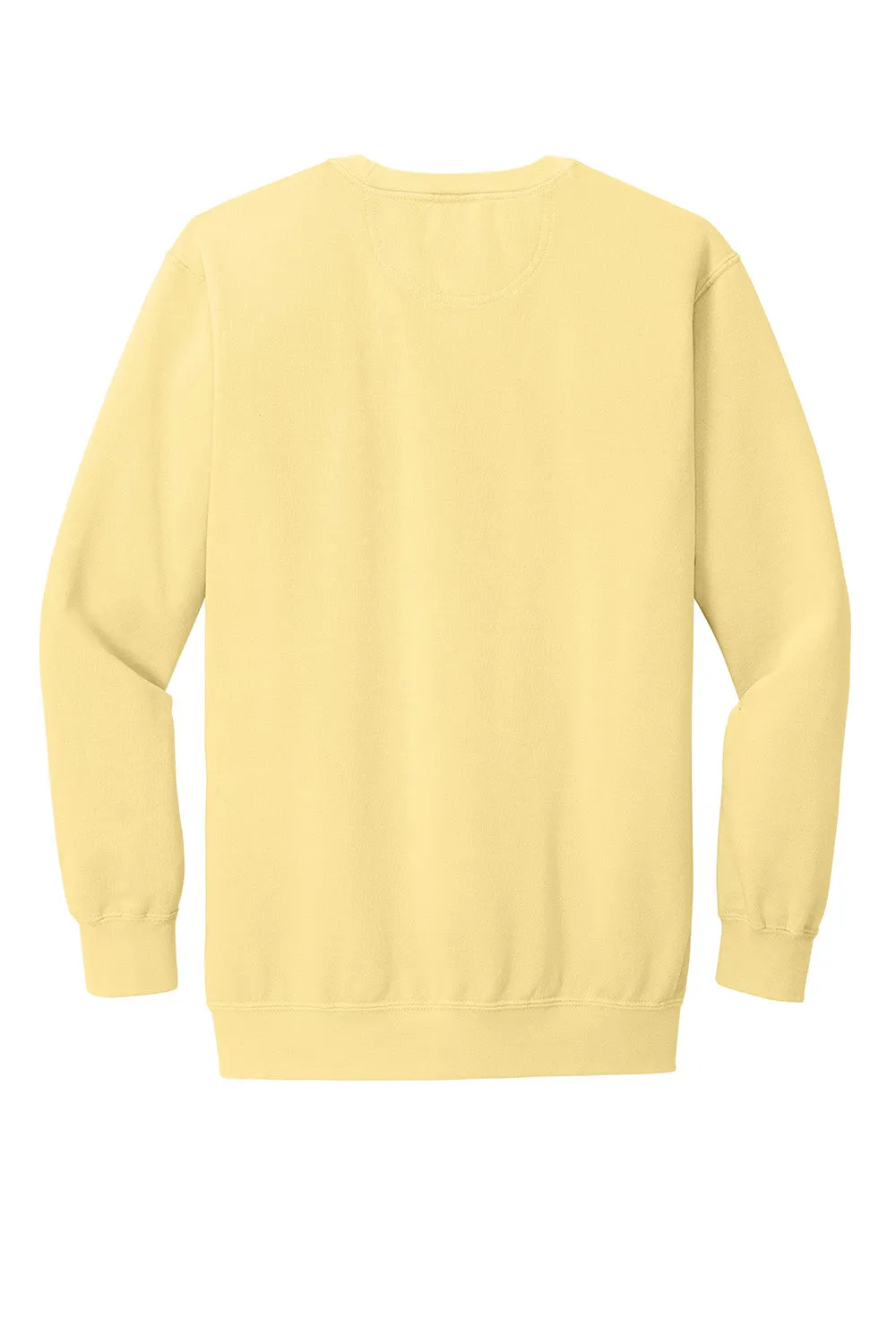 Comfort Colors Mens Crewneck Sweatshirt - Butter Yellow