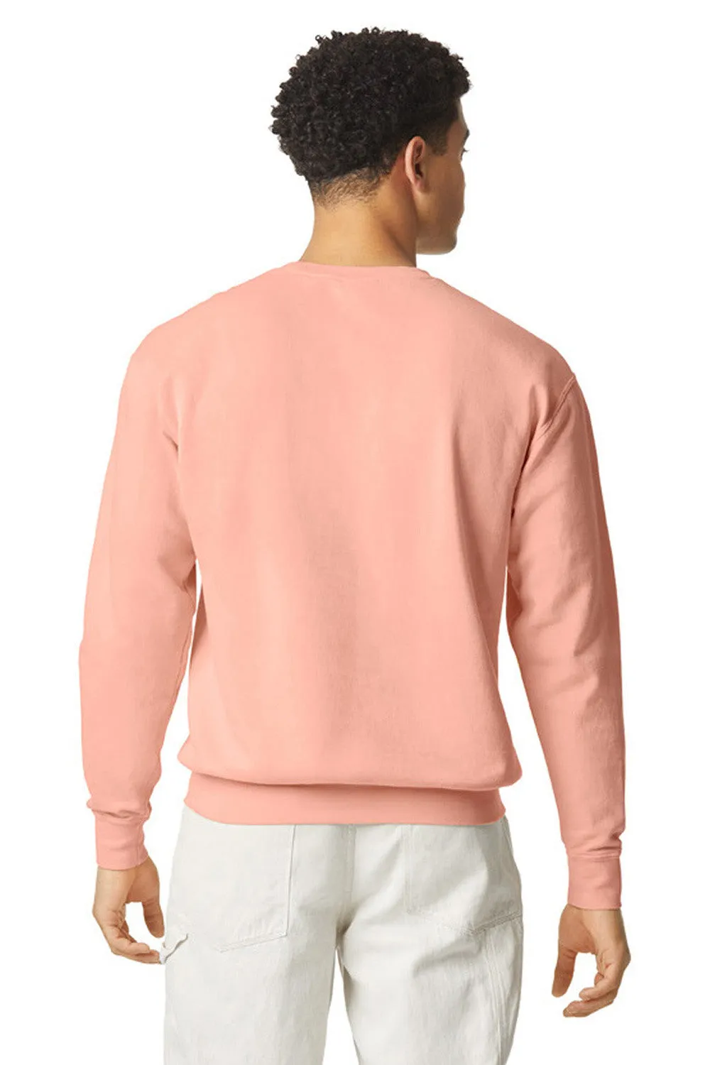 Comfort Colors Mens Garment Dyed Fleece Crewneck Sweatshirt - Peachy