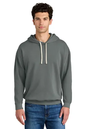 Comfort Colors Mens Garment Dyed Fleece Hooded Sweatshirt Hoodie - Grey