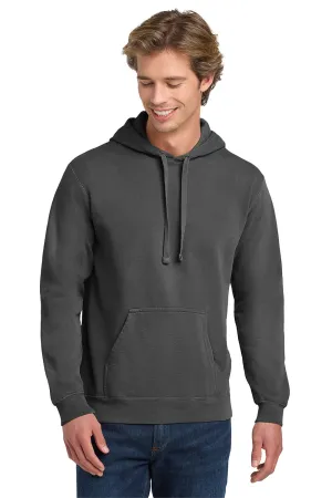 Comfort Colors Mens Hooded Sweatshirt Hoodie w/ Pouch Pocket - Pepper Grey