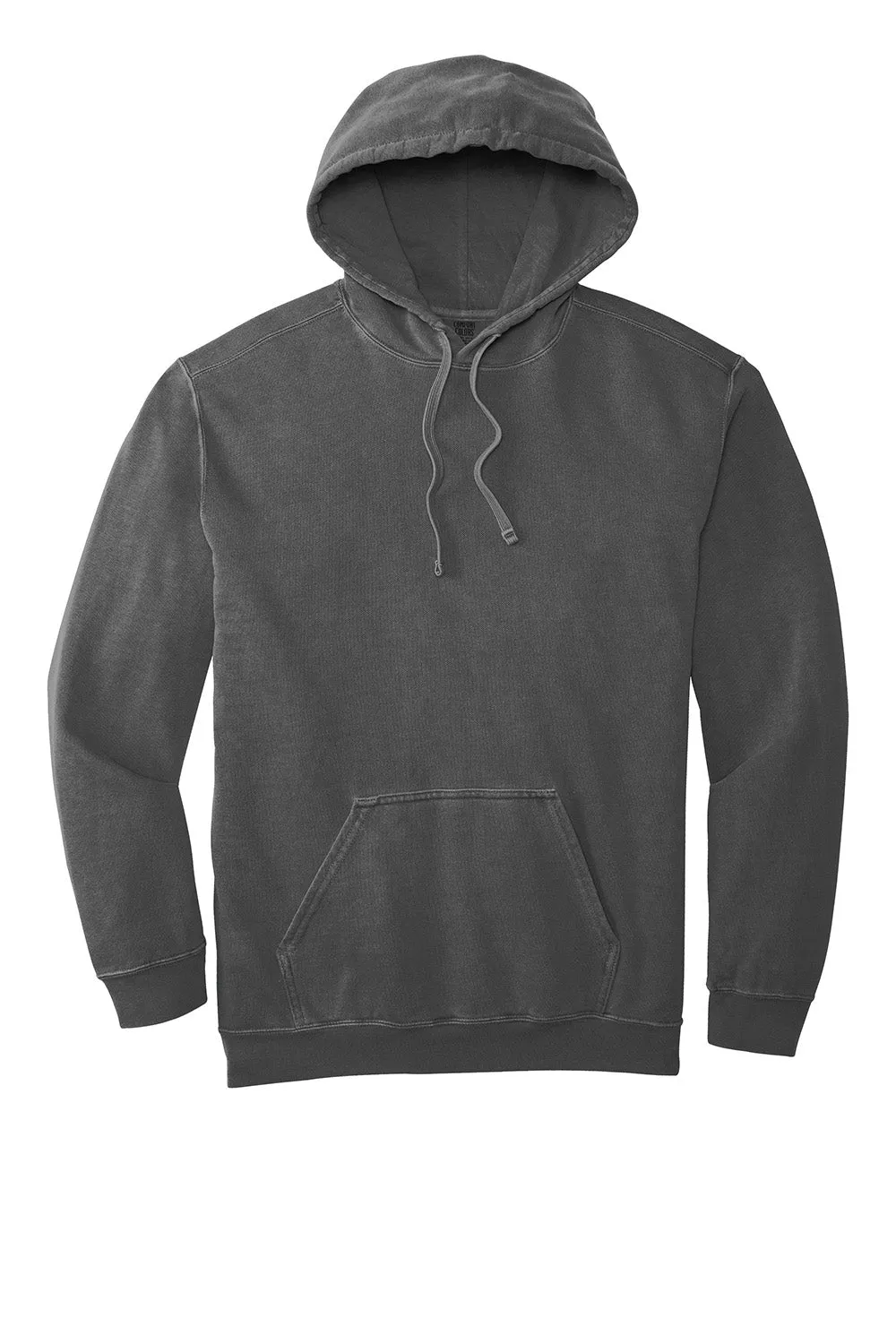 Comfort Colors Mens Hooded Sweatshirt Hoodie w/ Pouch Pocket - Pepper Grey