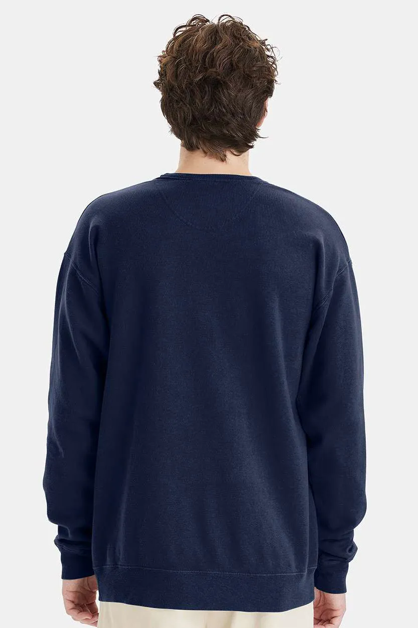 ComfortWash By Hanes Mens Crewneck Sweatshirt - Navy Blue
