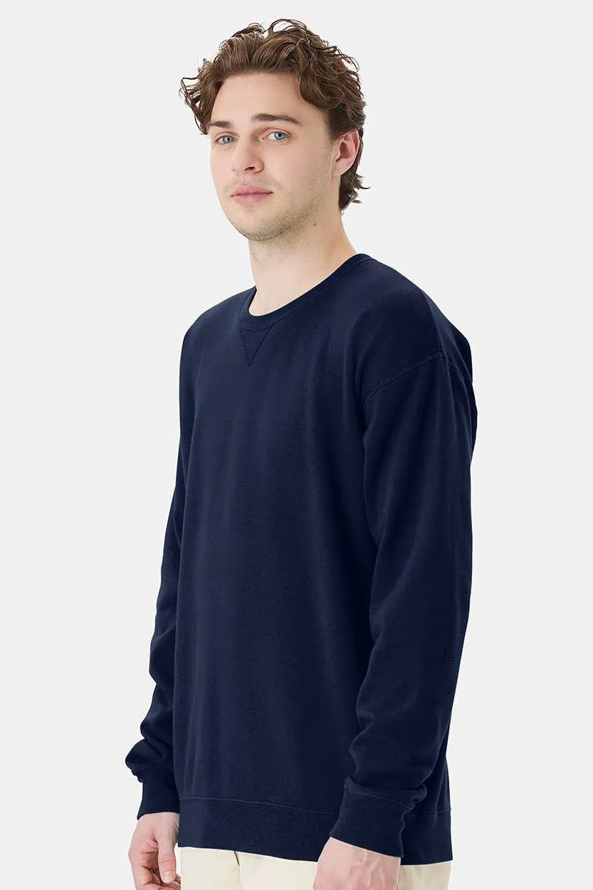 ComfortWash By Hanes Mens Crewneck Sweatshirt - Navy Blue