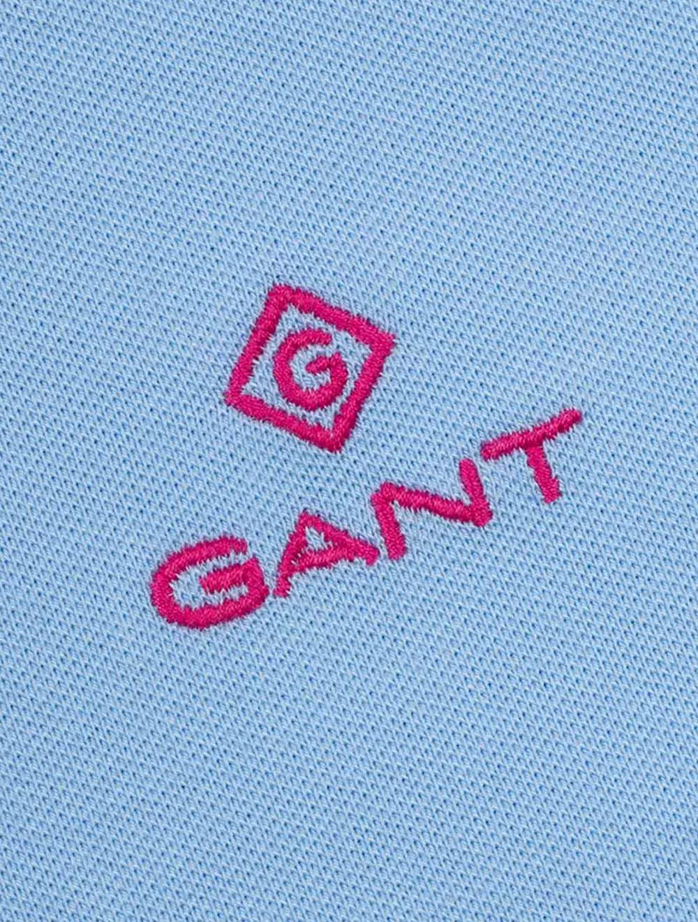 Contrast Collar Piqu�� Polo Shirt Capri Blue