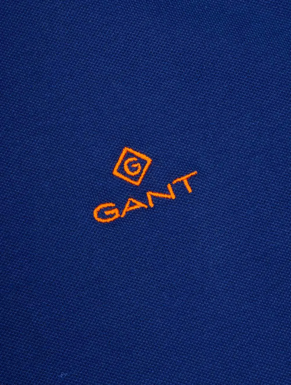 Contrast Collar Pique Short Sleeve Rugger Deep Blue