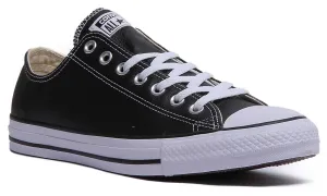 Converse 132174 CT All Star Low Leather Trainer In Black Shoes Converse