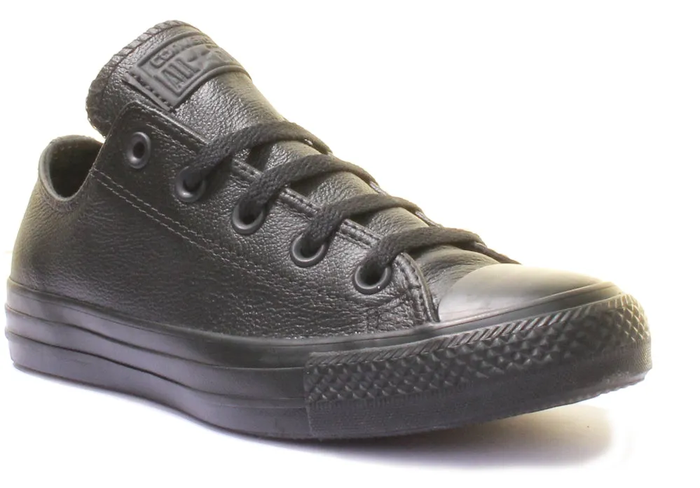 Converse 135253 CT All Star Low Leather Trainer In Black For Unisex Shoes Converse