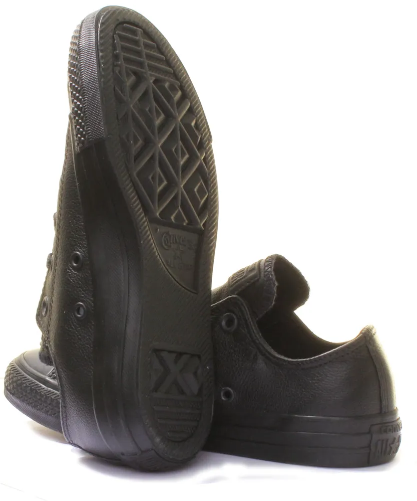 Converse 135253 CT All Star Low Leather Trainer In Black For Unisex Shoes Converse