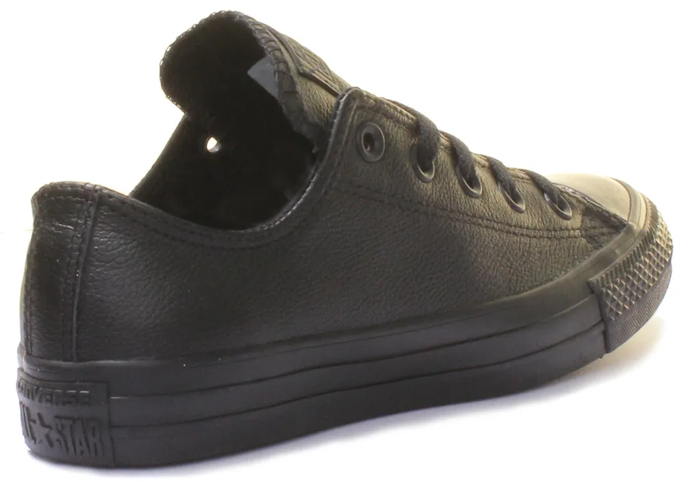 Converse 135253 CT All Star Low Leather Trainer In Black For Unisex Shoes Converse